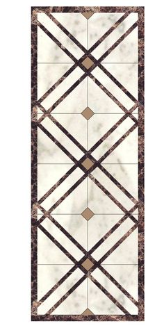 a white and brown tile pattern