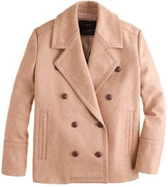 Wool melton peacoat Italian Leather Shoes, Women Outerwear, J Crew Men, Notch Collar, Fit Body, Jcrew Women, Tailored Suits, Outerwear Women, Italian Leather