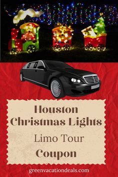 Houston Christmas Lights Limo Tour Coupon Discount Ticket Houston Christmas, Christmas Light Tour, Texas Christmas