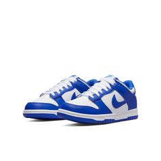 Nike Dunk Low GS 'Racer Blue' DV7067-400 Nike Shoes Blue, Pretty Sneakers, Nike Shoes Girls, Blue Jordans, Preppy Shoes, Pretty Shoes Sneakers, Nike Models, Cute Nike Shoes, Old Shoes