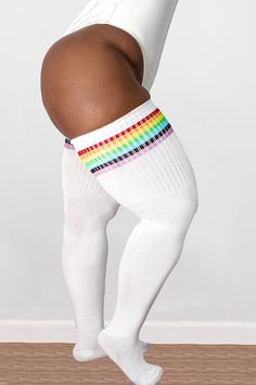 Thigh Belts, Plus Size Thigh High Socks, Plus Size Thigh, Socks Thigh High, Thigh Belt, Thigh High Sock, Rainbow Socks, Thigh High Socks, Tube Socks