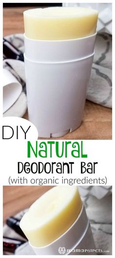 the diy natural deodorant bar with organic ingredients is an easy way to use it