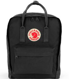 From Fjallraven&#x2C; the Patch Logo Kanken Water-Resistant Cotton Zipper Convertible Backpack features:Durable water-resistant cotton vinylon fabricZipper closureRemovable seat padFront and side pocketsZip pocket outsideDouble convertible straps for bag or backpack wearApprox. 14.9" x 10.6" x 5.1" bag; 14.9" strap lengthVolume approx. 16 LImported. Black Kanken Backpack, Burberry Tote, Water Resistant Backpack, Cheap Purses, Popular Handbags, Handbag Organization, Handbags Affordable, Boho Bags, Cheap Handbags