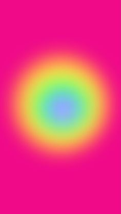 an image of a pink and yellow background with a circular design in the center that looks like a rainbow ring