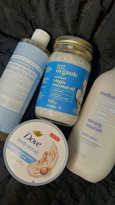 #skincare #dove #themethod #coconutoilbenefits #drbronners #skinhealth #showertok #skincareessentials Hygiene Products For Down There, Self Care Products Hygiene, Pampering Routine, Hygiene Routine