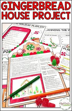 the gingerbread house project is an easy way to teach children how to read and write