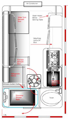 the diagram shows how to install an air conditioner and water heater in this home