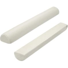 two white foam grips for the front and back of a car