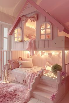 Bedroom Ideas Storage, Pink Toddler Rooms, Kids Shared Bedroom, Toddler Bedroom Girl, Kids Living Rooms