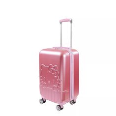 Hello Kitty Ful 21" Hard-sided Spinner Rolling Carryon Luggage : Target Pink Suitcase, Pink Sanrio, Carryon Luggage, Hello Kitty Merchandise, Luxury Luggage, Hello Kitty Rooms, Hardside Spinner Luggage, Spinner Luggage, Hello Kitty Items