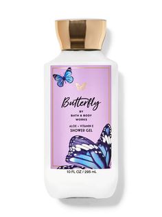 Butterfly Shower Gel | Bath & Body Works Butterfly Bath And Body Works, Shameless Dr, Girl Skincare, Bath And Shower Products, Bath And Body Works Perfume, Body Washes