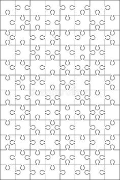 the white puzzle pieces are arranged in an abstract pattern royalty illustration on a black and white background