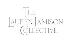 the lauren jamson collective logo is shown in black and white on a white background