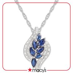 in stock Groomsmaid Dresses, Artistic Ideas, Beautiful Pendant Necklace, Sapphire Pendant, Sapphire Necklace, Diamond Flower, Jewelry Repair, Sapphire Jewelry, Gems Jewelry