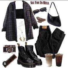 Autumn Outfits Vintage, Winter Korean Fashion, Autumn Outfits, Alternative Outfits, Mode Inspo, Teenage Fashion Outfits