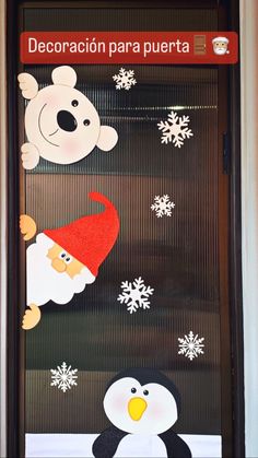 Christmas Decoration For Door, Christmas Classroom Door, Penguin Birthday, Preschool Classroom Decor, Fun Classroom Activities, Winter Window, Christmas Classroom, Christmas Placemats, Christmas Door Decorations