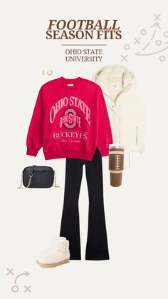 Ohio State Game Day Outfit, College Football Gameday, Future School, Game Day Outfit, Fall Fit, University College, Ohio State University, Gameday Outfit, Day Outfit