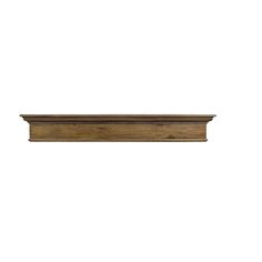 a wooden shelf that is made out of wood and has a long, narrow edge