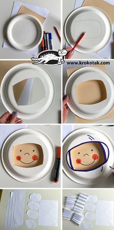 step by step instructions on how to make paper plates