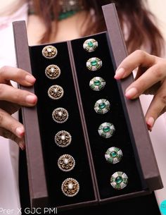 Sherwani Buttons Diamonds, Diamond Buttons For Men, Men Couture, Egyptian Inspired Jewelry, Coat Pin, Rajputi Jewellery, Kundan Jewellery Set