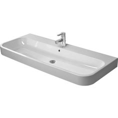 Duravit 23181200001 Single Basin Sink, Wall Mounted Bathroom Sinks, Washbasin Design, Wall Mount Sink, Happy D, Metal Console, Marble Vanity Tops, Wall Mounted Bathroom Sink, White Sink