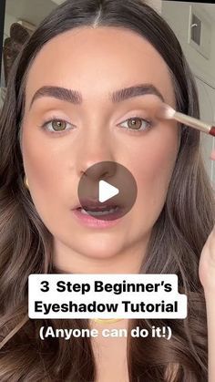 3 Step Eyeshadow, Applying Eyeshadow Step By Step, Neutral Eye Shadowing Tutorial, Easy Eye Makeup Tutorial Hooded Eyes, How Makeup Step By Step, Make Up Step By Step Eyes, Makeup That Looks Good On Camera, Neutral Wedding Eye Makeup, Applying Eyeshadow To Hooded Eyes