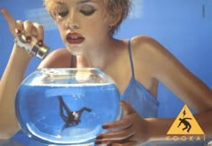 Fish Bowl, A Man, A Woman, Fish, Bowl, Blue