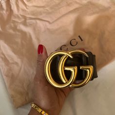 Gucci Logo Dark Brown Belt Hardware Shows Signs Of Wear Leather Is In Mint Condition Size 75 5 Belt Holes, But More Can Be Added *Comes With Gucci Dustdag Belt Hardware, Gg Belt, Gucci Logo, Brown Belt, Gucci Accessories, Mint Condition, Dark Brown, Mint, Women Accessories