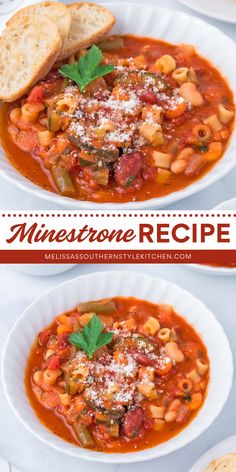 Warm up with a hearty and nutritious Minestrone Recipe! Packed with vegetables, small ditalini pasta, carrots, green beans, kidney beans, and tomatoes, this one-pot soup is a low-calorie option perfect for homemade soup, easy winter recipes, and hearty dinner recipes! Ditalini Vegetable Soup, Soup With Ditalini Pasta, Minestrone Recipe, Carrots Green Beans, Beans And Tomatoes, Coconut Curry Soup