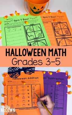 halloween math worksheets and activities for kids