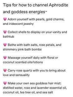 the top tips for how to channel aphrodite and goddess energies