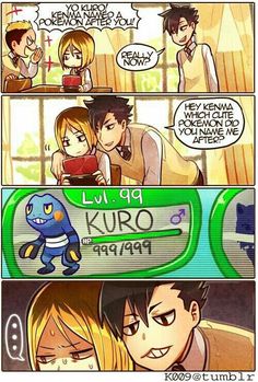 an anime comic strip with two people talking to each other