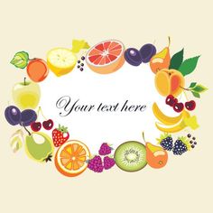 fruit frame with place for your text stock photo, images and royalty free clip art