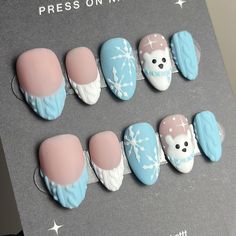 winter polar bear nails? yes please 🥹❄️ these are the cutest nails I’ve done yet, my first ever winter nails too! 10/10 would make again! 🖤 style:short almond design tier: moderate all nails by kirst press on nails are durable, reusable, and hand painted by me! like this set? get started with your press on nail order by ordering a sizing kit on my website (linked in my bio) or send me a dm! 🥰❄️✨ 🏷️: cute winter press on nails #pressonnails #winternails #christmasnails #nailinspo #winter... Winter Nails Polar Bear, Polar Bear Nails, Cutest Nails, Bear Nails, Bears Nails, Short Almond, Winter Nails, Christmas Nails, Polar Bear