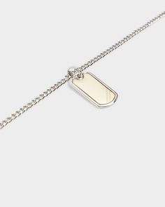 Dog tag pendent Silver Colour, Dog Tag, Tag Necklace, Design Inspo, Dog Tags, Dog Tag Necklace, Order Now, River Island, Silver Color