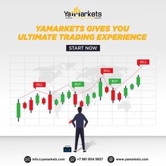 a man standing in front of a chart with the words yam markets gives you ultimate guide