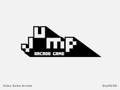 an old video game logo that looks like it has been made to look like a spaceship