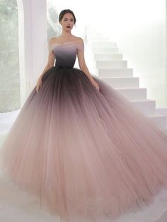 Silhouette:?A Line Waist: Natural Sleeve Length: Sleeveless Fabric:?Tulle Shown Color:?Ombre Built-In Bra: Yes Prom Evening Dresses, Ombre Prom Dresses, Tulle Balls, Cheap Evening Dresses, Long Prom Gowns, Tulle Ball Gown, Gown Prom, Ball Gowns Prom, Tulle Prom Dress