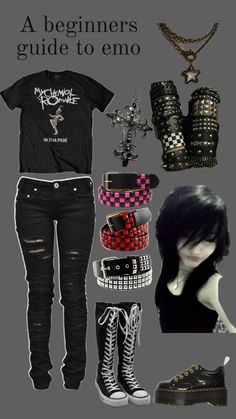 Emo Style 2000s, Emo Outfits 2000s, Emo Outfit Ideas, Cute Emo Outfits, Grunge Fits, 2000s Girl, Outfits 2000s