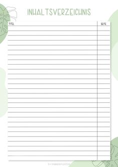 a lined paper with the words initial tweeezelinns written in green and white