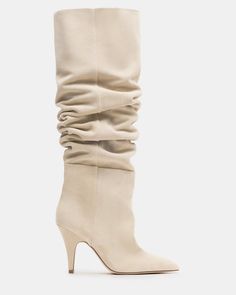 BELLAMIE Sand Suede Knee-High Pointed Toe Boot | Women's Boots Tan Boots, Winter Fits, 5 Inch Heels, Shoe Game, Edgy Fashion, Timeless Style, Knee High Boots, Women's Boots, Me Too Shoes