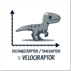 a t - shirt with an image of a dinosaur and the words distance raptor / time