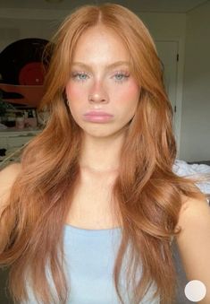 Ginger Model Woman, Ginger Gloss Hair, Ginger Haircut Ideas, Cute Hairstyles For Redheads, Very Light Ginger Hair, Strawberry Blonde Model, Ginger Hair Natural Redhead, Ginger Hair Color Dye, Natural Looking Ginger Hair