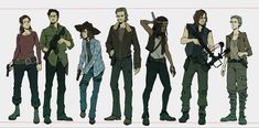 Twd Character Design, Twd Oc Art, Rarl Twd, Carl Grimes Fanart, The Walking Dead Fanart, Daryl Dixon Fanart, Jesus The Walking Dead, The Walking Dead Funny