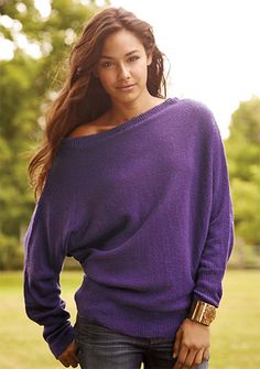 Fall Must Have â€“ Trendy Sweaters from Alloy | Trendy, Cute Outfits, Summer Outfits 2011 for Women, Reviews : My-Vogue Teen Sweater, Fall Must Haves, Trendy Sweaters, Sweater Trends, Comfy Sweaters, Bright Purple, Cold Season, Cute Sweaters, Purple Fashion