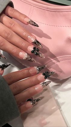 Nail Inspo Fall, Lace Nail Design, Hyper Feminine, Long Acrylic Nail Designs, Lace Nails, Studded Nails, Blush Nails, Classy Acrylic Nails, Waste Of Time