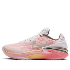 Nike Air Zoom G.T. Cut 2 EP 'White Grey Pink' FD9905-101 - KICKS CREW Nike Gt Cut, Vb Shoes, Gt Cut 2, Bball Shoes, Hoop Shoes, Nike Kobe Shoes, Bb Shoes, Pink Basketball Shoes, Best Volleyball Shoes