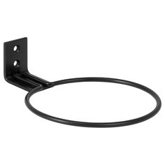 an image of a black metal object on a white background for use as a wall mount