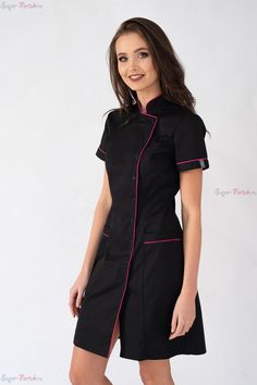 Chef Jackets Women, Chef Dress, Nurse Outfit Scrubs, Beauty Uniforms, Spa Uniform, Chef Clothes