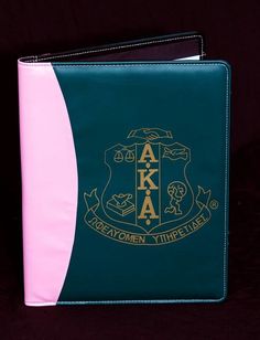 Alpha Kappa Alpha Padfolio Alpha Kappa Alpha Gifts, Alpha Kappa Alpha Clothing, Alpha Kappa Alpha Paraphernalia, Masonic Gifts, Greek Paraphernalia, Skee Wee, Leather Padfolio, Sorority Merchandise, Aka Sorority